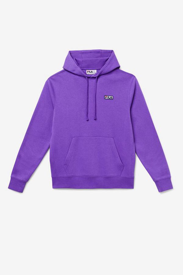 Blusa Moletom Capuz Fila Homem Roxo - Fila Algot Fleece Pullover Portugal Online,WEMP-81654